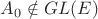 $A_0\notin GL(E)$ $A_0\notin GL(E)$