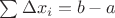 $\sum \Delta x_i=b-a$