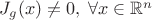 $J_g(x) \not=0,\; \forall x\in \mathbb{R}^n$