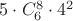 $5 \cdot C_{6}^{8} \cdot 4^2$
