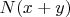 $N(x+y)$