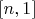 $[n,1]$