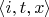 $\langle i,t,x \rangle$
