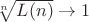 $\sqrt[n]{L(n)} \to 1$
