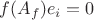 $f(A_f)e_i=0$