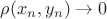 $\rho(x_n,y_n)\to0$