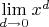 $\lim\limits_{d\to 0} x^d$