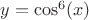 $y=\cos^6(x)$