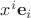 $x^i \mathbf e_i$