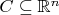 $C \subseteq \mathbb{R}^n$