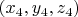 $(x_4,y_4,z_4)$