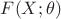 $F(X;\theta)$