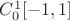 $C^1_0 [-1,1]$