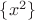 $\{ x^2 \}$