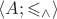 $\langle A;\leqslant_\wedge\rangle$