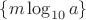 $\left\{m\log_{10} a\right\}$