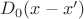 $D_{0} (x - x')$