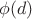 $\phi(d)$
