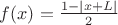 $f(x)=\frac{1-|x+L|}{2}$