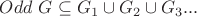$Odd\ G \subseteq G_1 \cup G_2 \cup G_3 ...$ $Odd\ G \subseteq G_1 \cup G_2 \cup G_3 ...$
