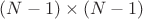 $(N-1)\times (N-1)$