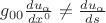 $g_{00}\frac{du_\alpha}{dx^0} \neq \frac{du_\alpha}{ds}$