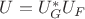 $U=U_{G}^{*} U_{F}$ $U=U_{G}^{*} U_{F}$
