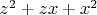 $z^2+zx+x^2$