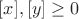 $[x], [y]\geq 0$