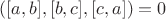 $([a,b],[b,c],[c,a])=0$