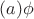 $(a)\phi$