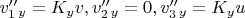 $v''_1_y=K_yv, v''_2_y=0,v''_3_y=K_yu