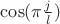 $\cos(\pi \frac{j}{l})$