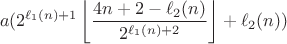 $$a(2^{\ell_{1}(n)+1}\left\lfloor\frac{4n+2-\ell_{2}(n)}{2^{\ell_{1}(n)+2}}\right\rfloor+\ell_{2}(n))$$ $$a(2^{\ell_{1}(n)+1}\left\lfloor\frac{4n+2-\ell_{2}(n)}{2^{\ell_{1}(n)+2}}\right\rfloor+\ell_{2}(n))$$