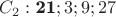 $C_2:\textbf{21};3;9;27$