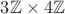 $3\mathbb{Z}\times 4\mathbb{Z}$