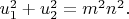 $u_1^2+u_2^2=m^2n^2.$