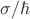 $\sigma/\hbar$