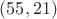 $(55,21)$