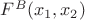 $F^B(x_1,x_2)$