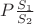 $P\frac{S_1}{S_2}$