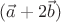 $(\vec a + 2\vec b)$