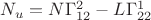 $N_u=N\Gamma^2_{12}-L\Gamma^1_{22}$