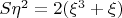 $S{\eta}^2=2({\xi}^3+\xi)$