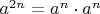 $a^{2n}=a^{n}\cdot a^{n}$