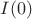 $I(0)$