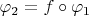 $\varphi_2=f\circ\varphi_1$