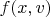 $f(x,v)$
