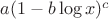 $a (1-b \log x )^c$