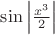$\sin \left|\frac{x^3}{2}\right|$